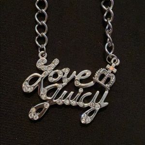 Juicy Couture Silver Love Juicy necklace